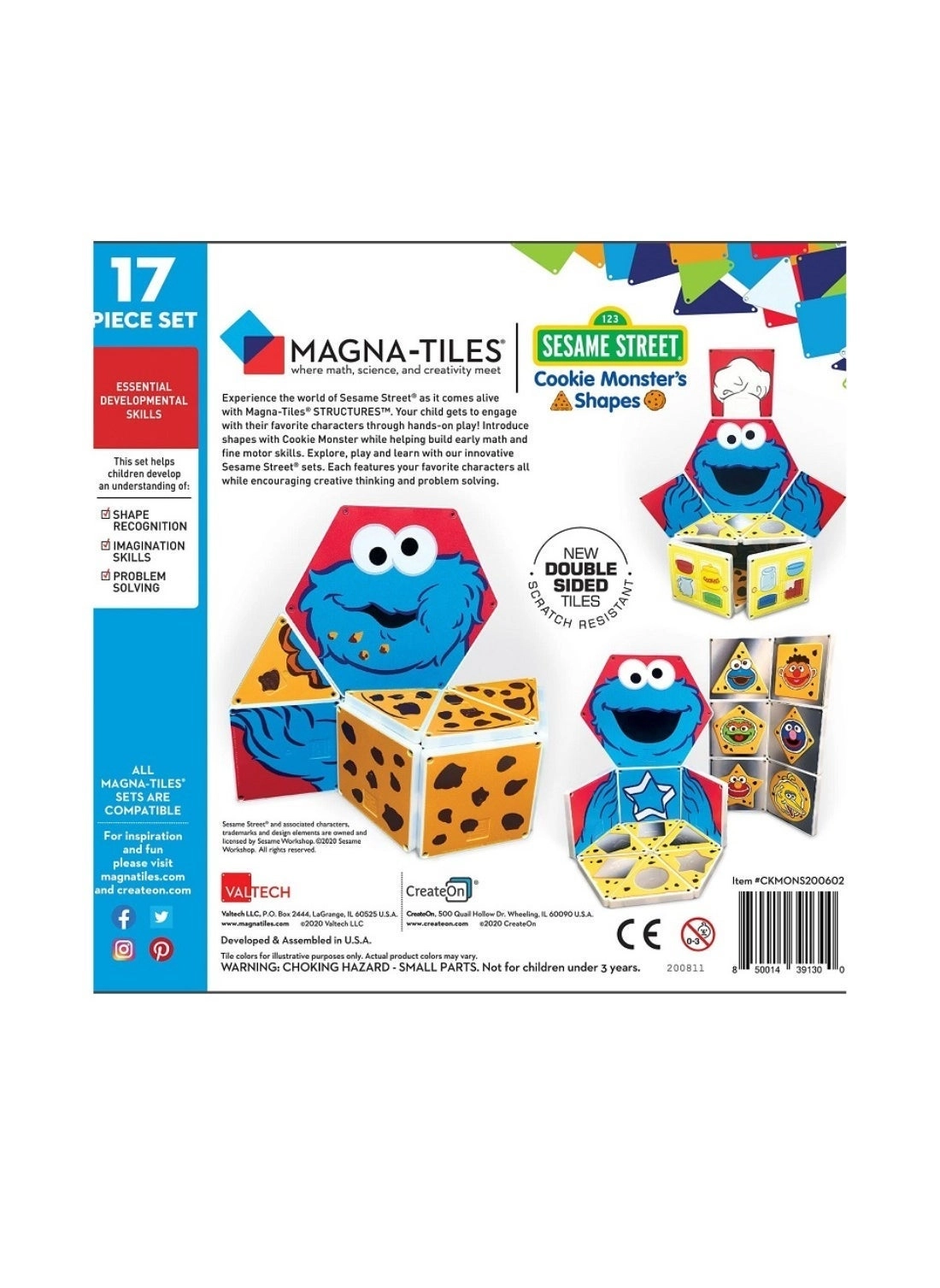 Cookie Monster's Shapes - 3+ Years 17 pieces