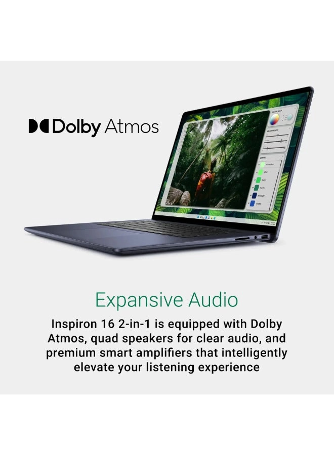 Inspiron 2-in-1 i7640-7380BLU-PUS - 16'' Core Ultra 7 155H 32GB DDR5 1TB SSD