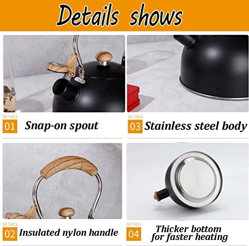 Stainless Steel Kettle - 2.5L