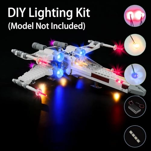 Lighting Kit - Plastic for LEGO Luke Skywalker's X-Wing Fighter 75301