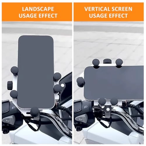 Motorcycle Phone Mount Holder - 360° Rotation Adjustable