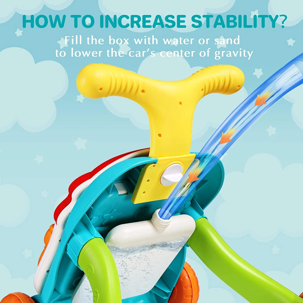 3-In-1 Baby Walker Rotating Chair & Table Playset - Pink Suitable for 6 months and above