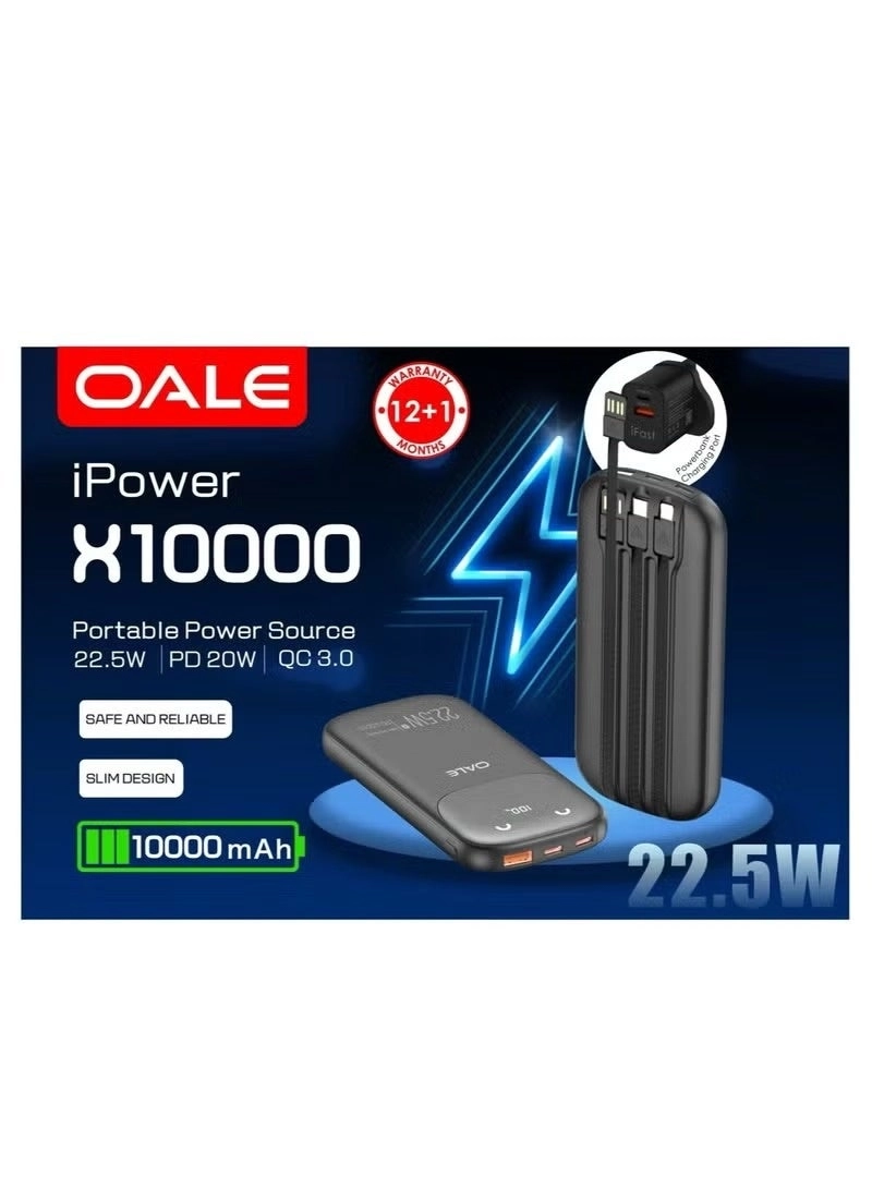 Power Bank - 10000mAh 22.5W