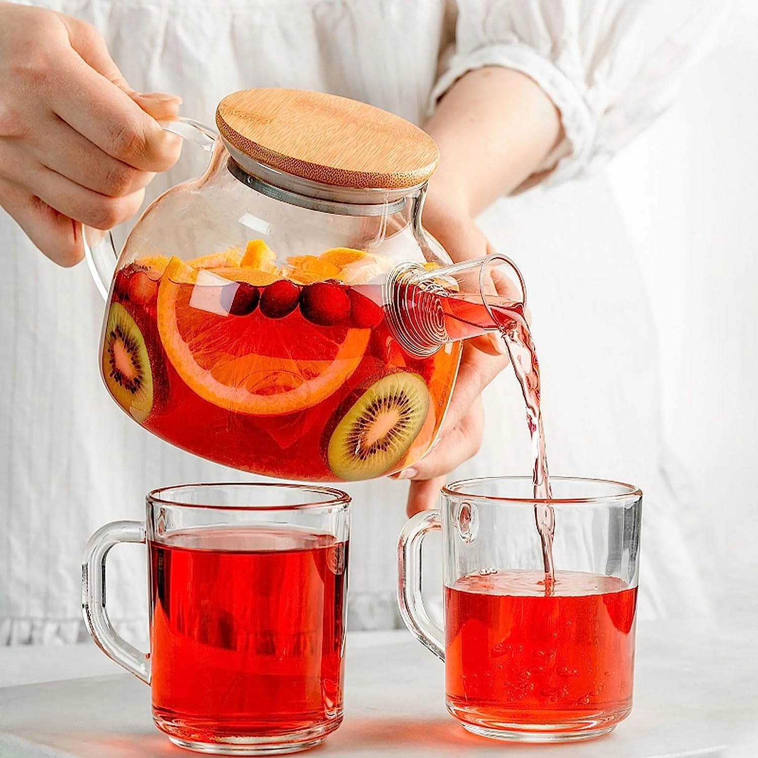 Glass Teapot - Borosilicate Glass 1000 Milliliters