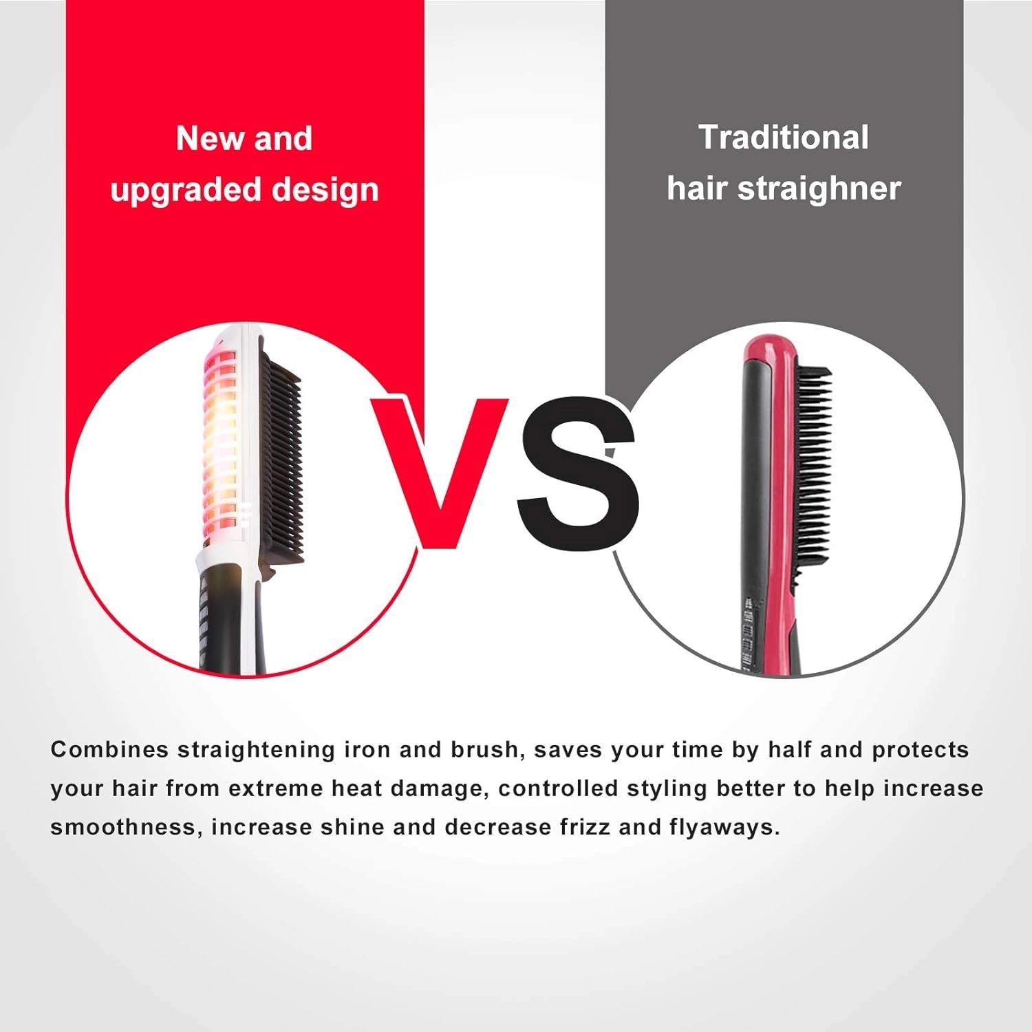 2-in-1 Hair Curler and Straightener - Ceramic 6 Heat Levels