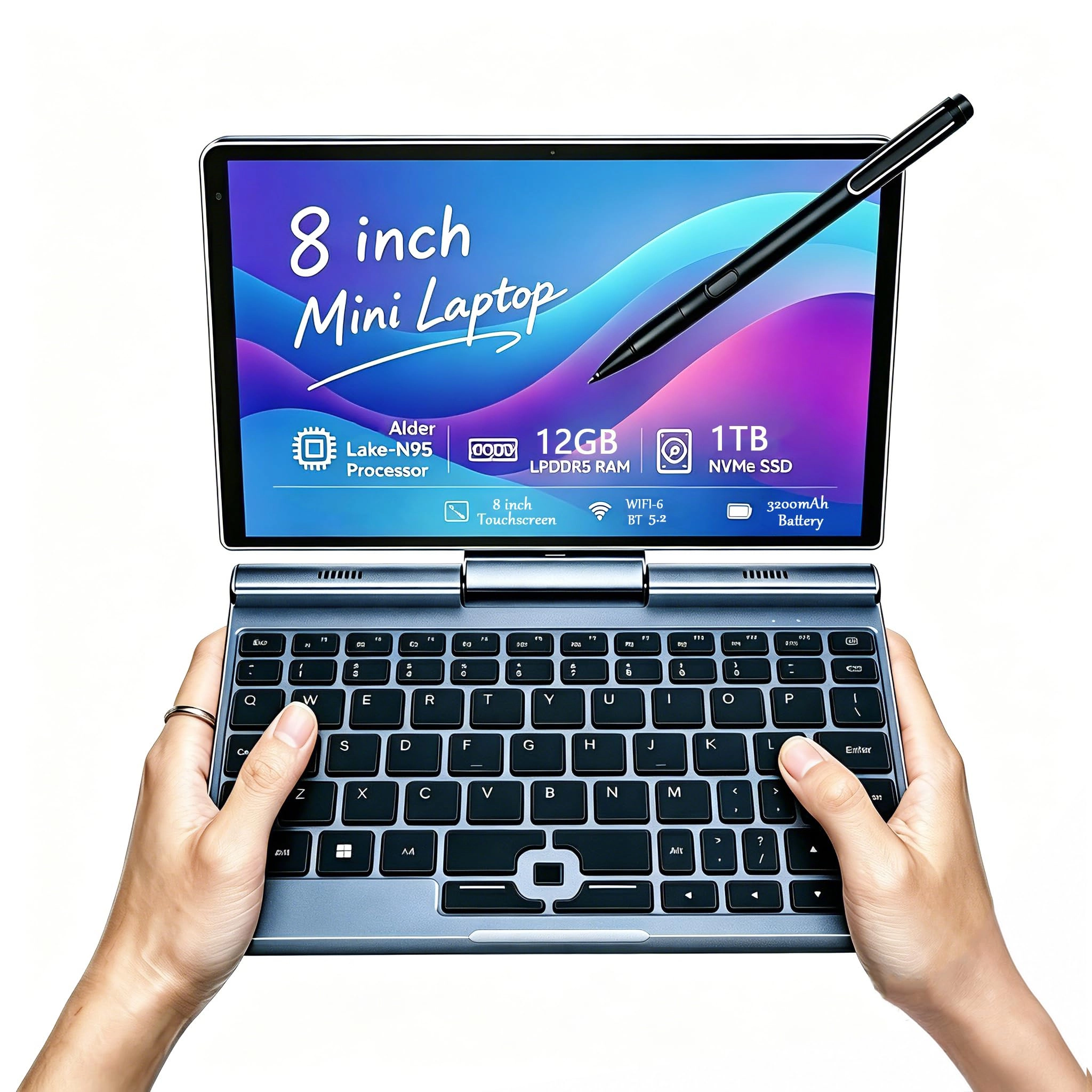 KOOFORWAY POCKET PC P8 - 8'' N100 12GB DDR5 1TB SSD