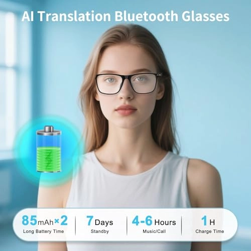 AI Translation Glasses - 160+ Languages Noise-Cancelling Photochromic