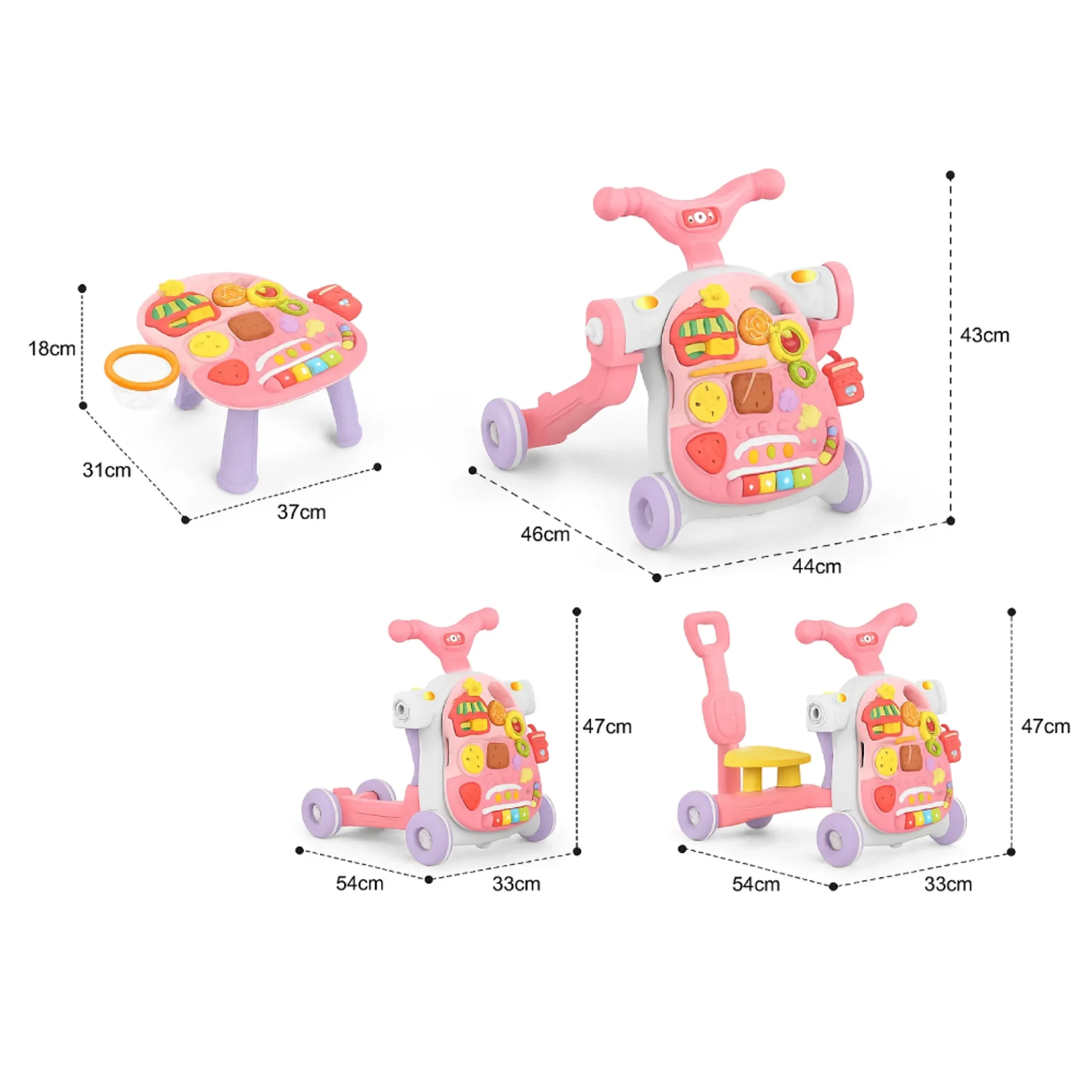 Eden 5 In 1 - Multifunctional Baby Walker 6 months