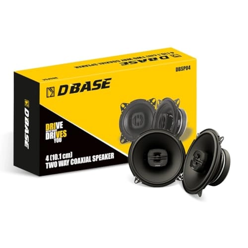 dbase Two-Way Coaxial Car Speakers - 4" (10.1cm)