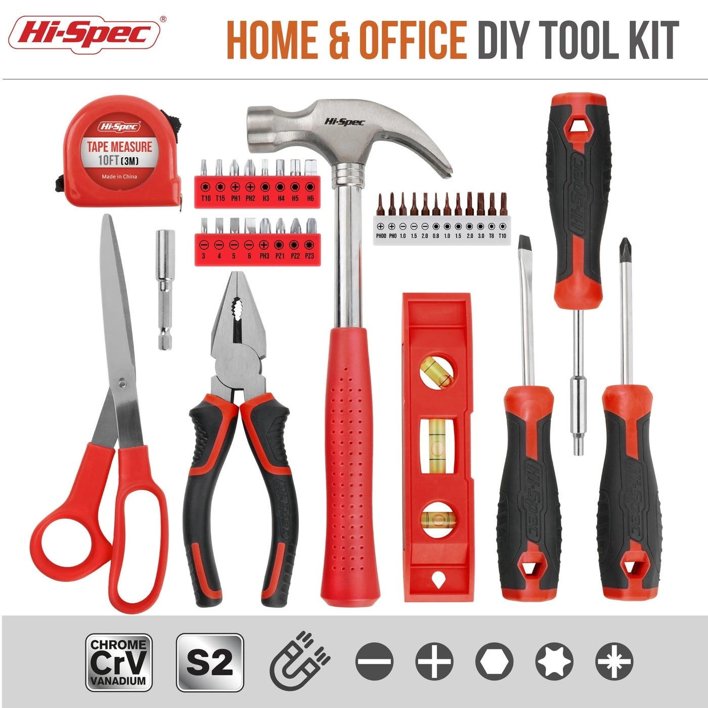 Magnetic Multi-Bit Screwdriver Set (42 Pcs)