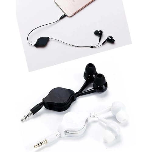 Retractable Earphone Wired Earbud Pack