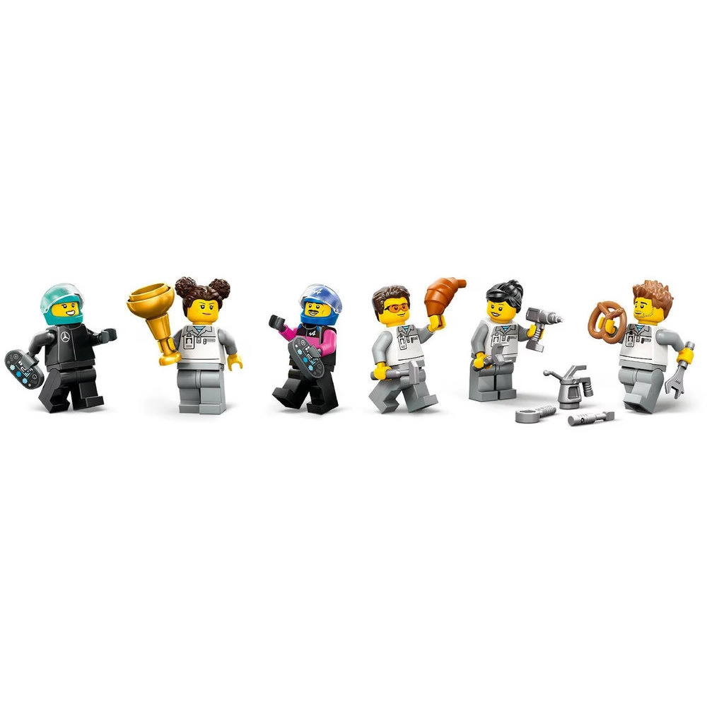 F1 Garage (60444) + Mercedes-AMG + Alpine Cars