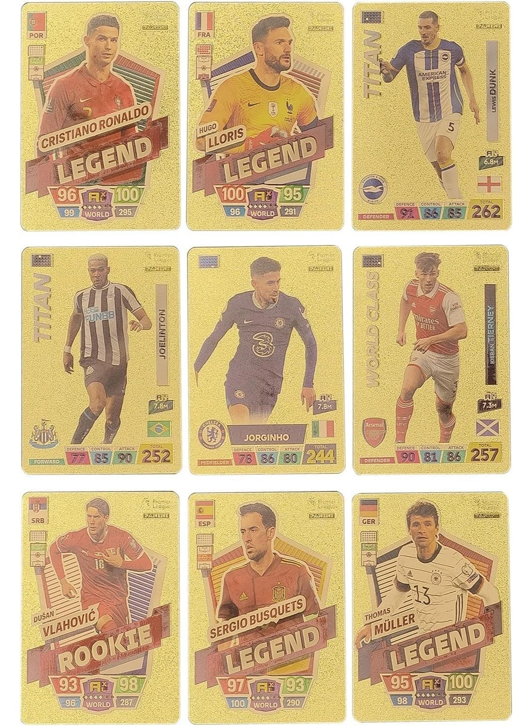 Football Star Cards Deck Box - 55pcs