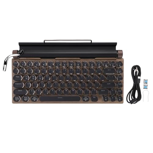 Retro Typewriter Keyboard - Wired/Wireless