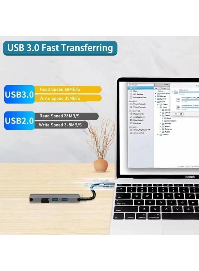 Hub-7-Ports - USB 3.0 100W Power Delivery Gigabit Ethernet