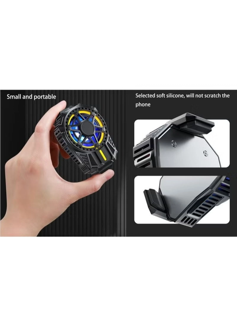Mobile Phone Cooling Fan - Semi-Conductor Silent Portable Fits 2.6-3.5in