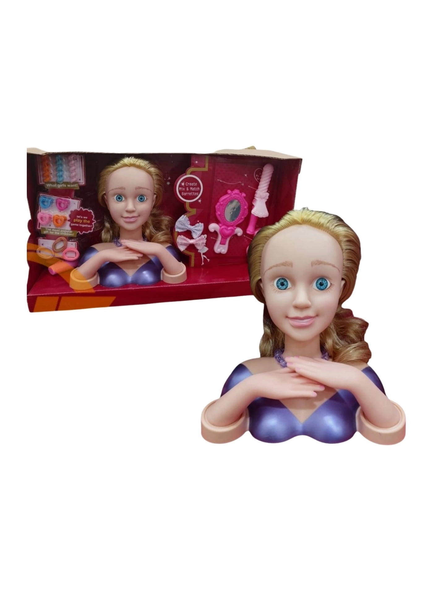 Generic Head Fashion Doll - With Accessories