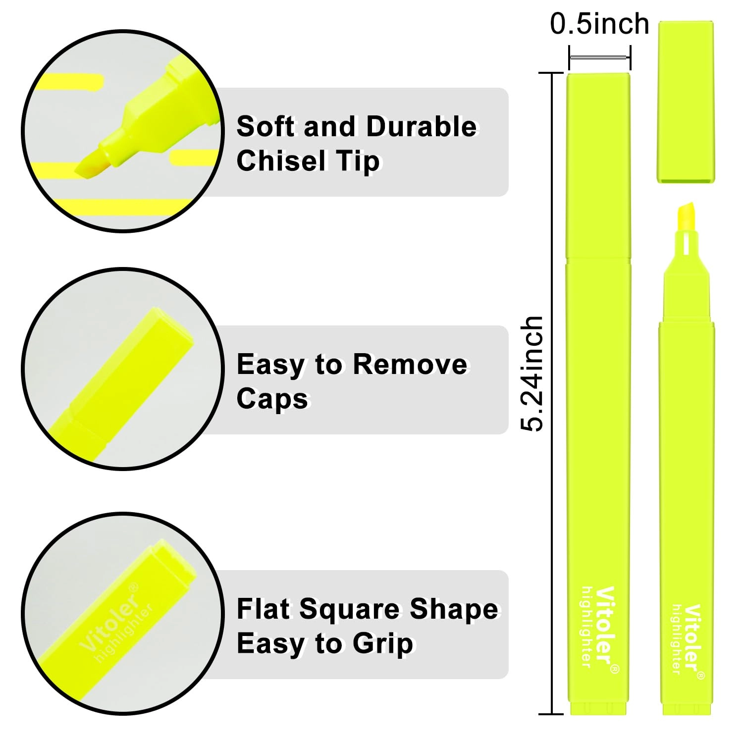 Highlighters - Assorted Colors Chisel