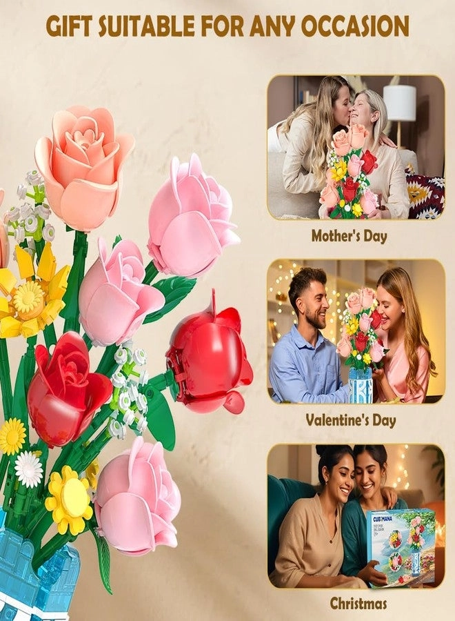 Flowers Bouquet Building Set - 747 pcs