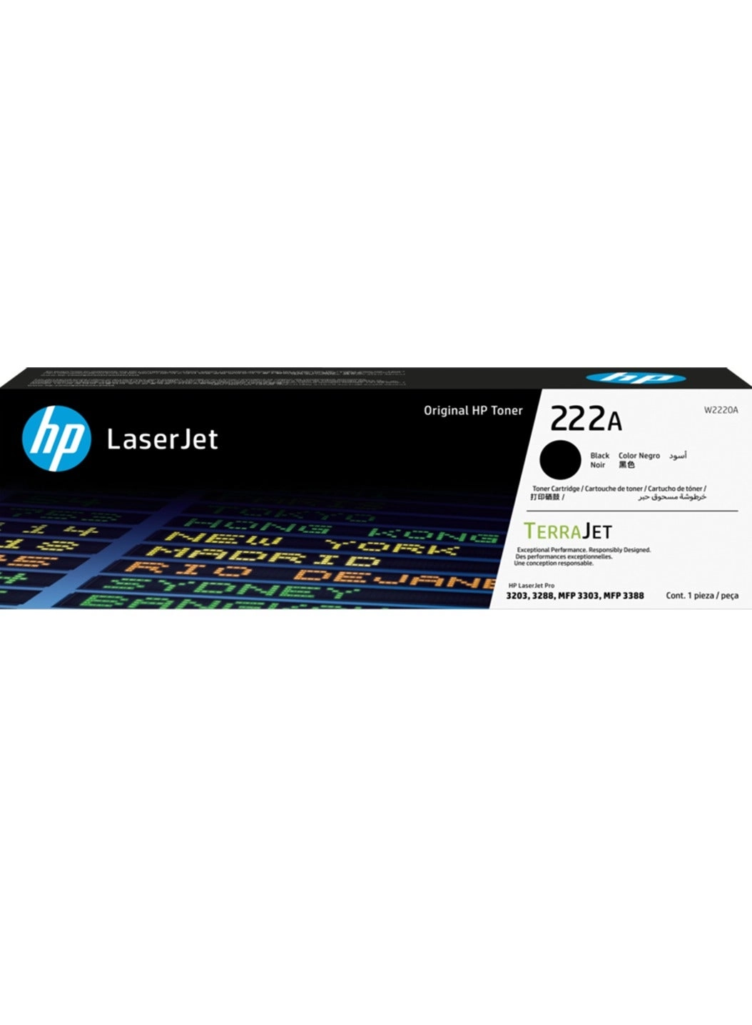 222A Toner Cartridge - Black Cyan Yellow Magenta