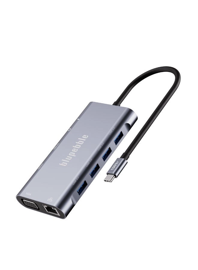 blupebble C11 - 11-in-1 4K HDMI Gigabit Ethernet