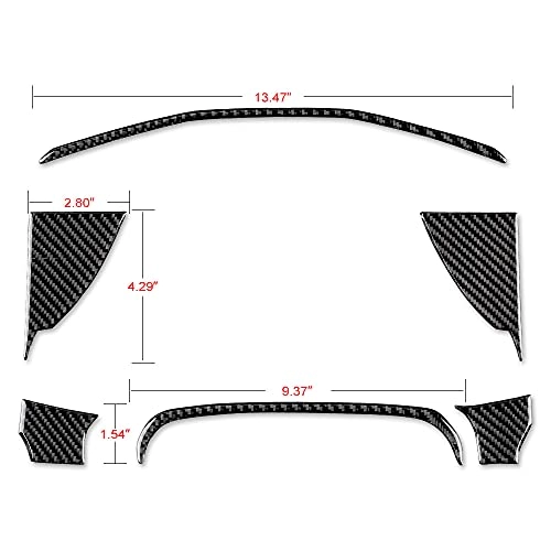 Carbon Fiber Car Dashboard Speedometer Frame Sticker Interior Trim - Toyota Tacoma 2016-2023