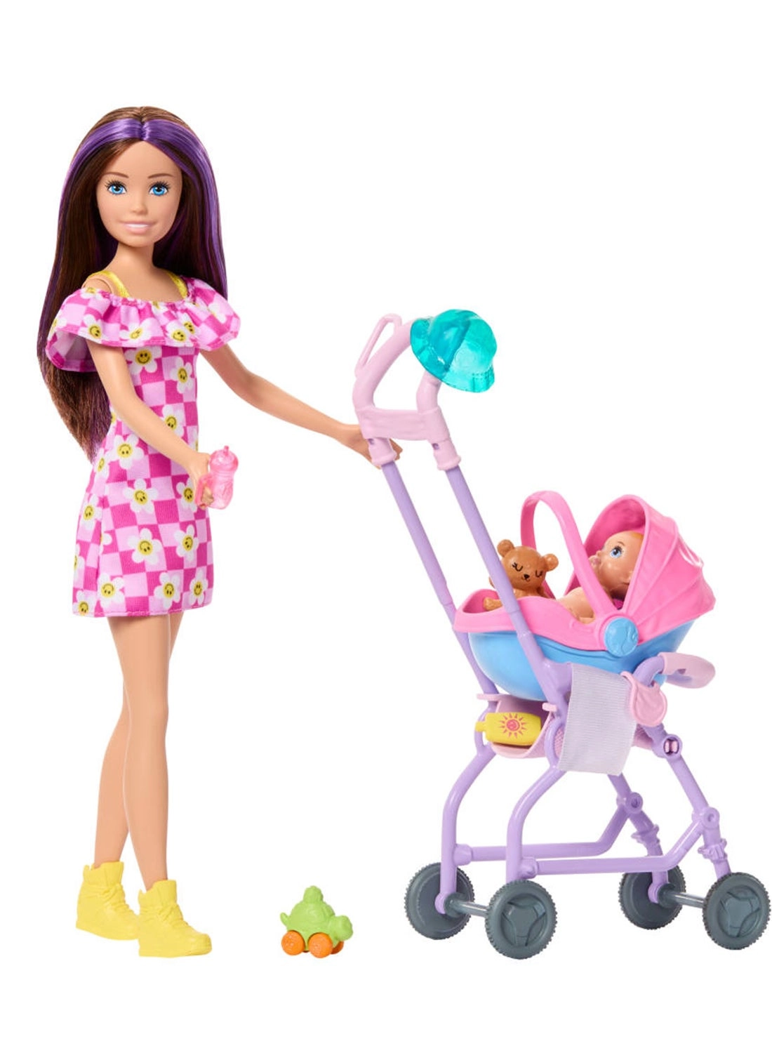 Skipper Doll And Playset - Stroller Baby Doll Ages 3+