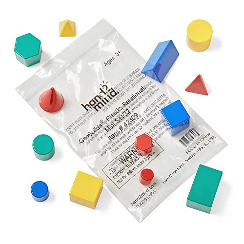 Plastic Geometric Solid Blocks - 32 pieces