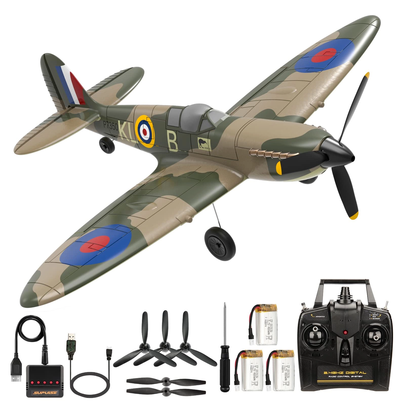 antsir Spitfire Fighter - 4 Channel Remote Control Gyro System
