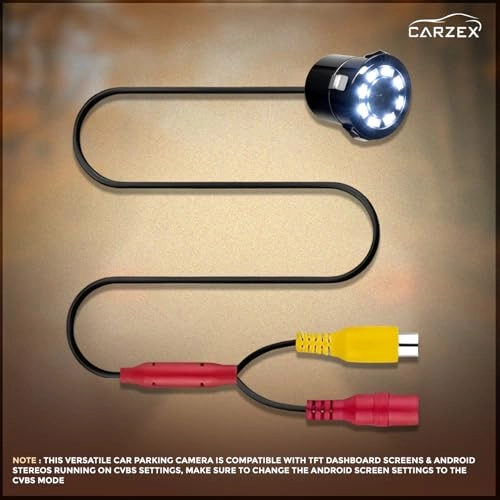 8 LED Rear View Parking Camera - Night vision Wired 976 x 582 pixels