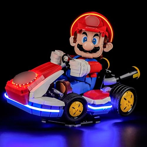 Light for LEGO Mario Kart Mario & Standard Kart 72037 - Plastic Super Mario
