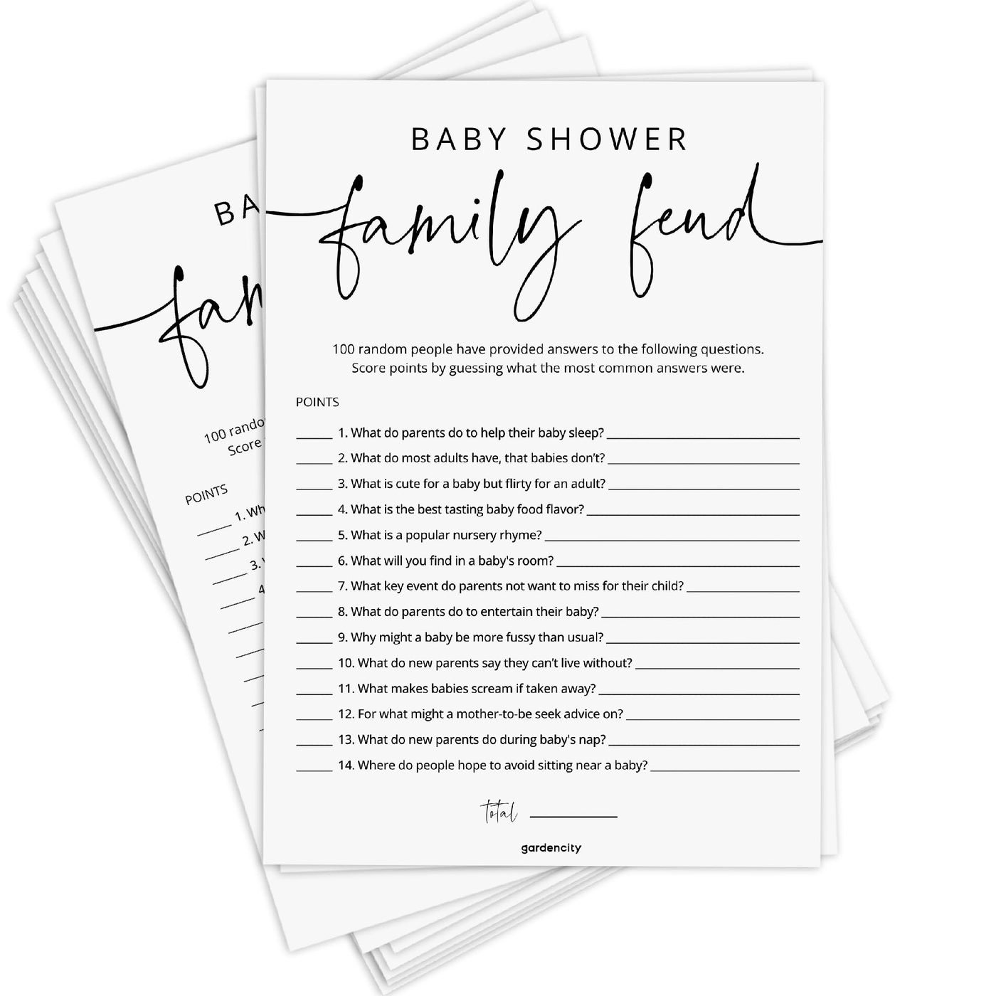 GardenCity Baby Shower Games - 50 piece(s)