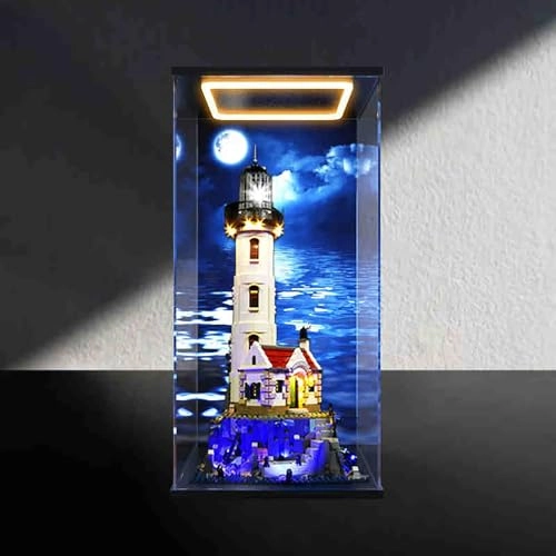 Display Case - Compatible with 21335 Dustproof Elegant Model with White Backlight (Display Case Only)