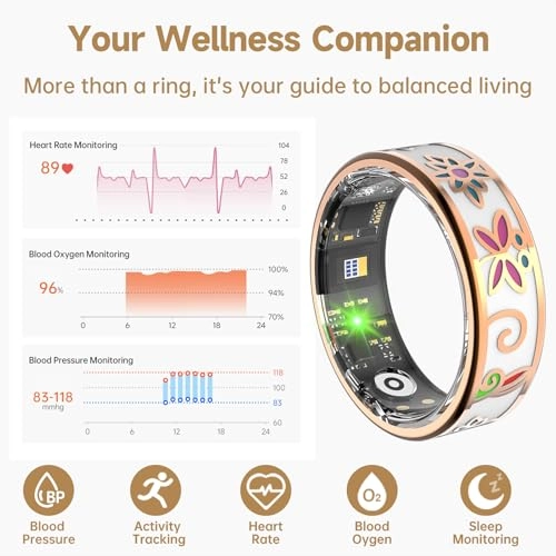 Smart Ring - Sleep Tracker Heart Rate Blood Oxygen