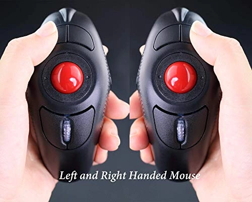 Ergonomic Handheld Trackball Mouse - Wireless