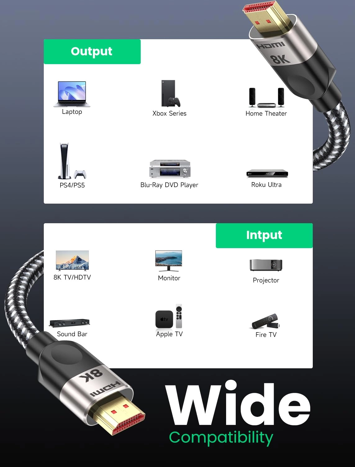 HDMI 2.1 Cable - 2m