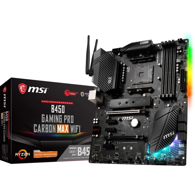 MSI B450 Gaming Pro Carbon Max Wifi - Socket AM4 DDR4 128GB