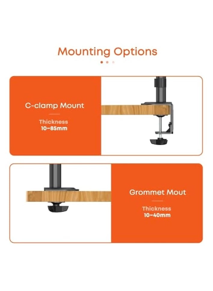 Dual Monitor Stand - 32 inch 75mm x 75mm 100mm x 100mm