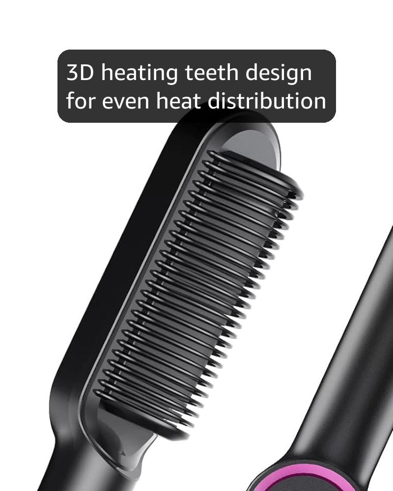 Ring Hair Straightener Brush