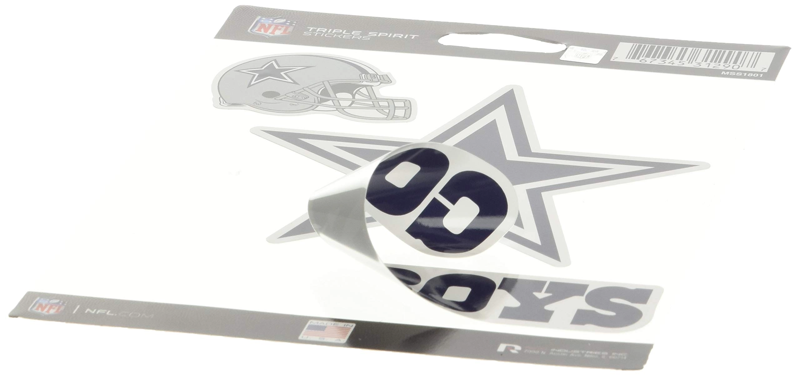 Dallas Cowboys Sticker Book Die Cut 3 pcs