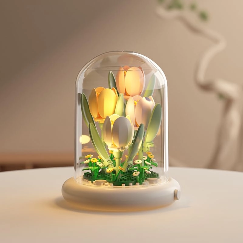 Botanical Flower Micro Blocks Set - Lily 600 pcs