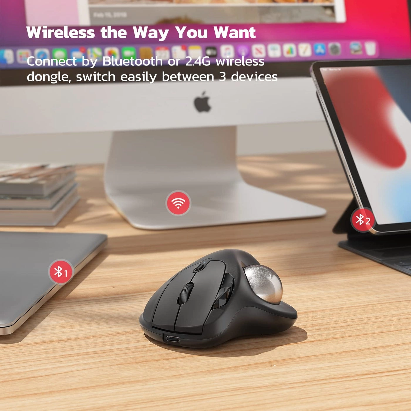 M501 Trackball Mouse - Wireless