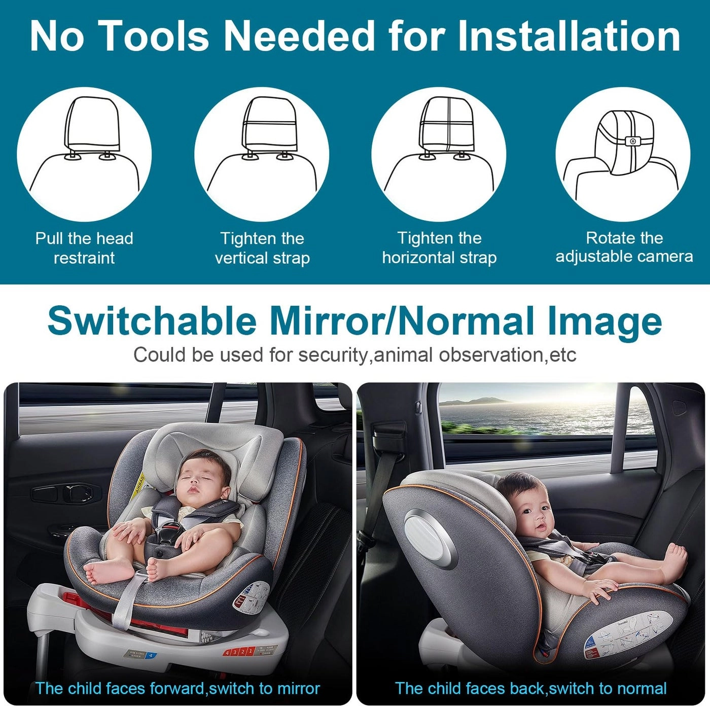 Baby Car Camera - 7-Inch