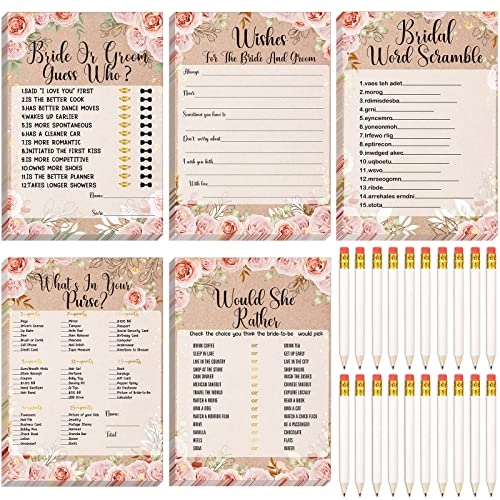 Bridal Shower Game - 145 Pieces