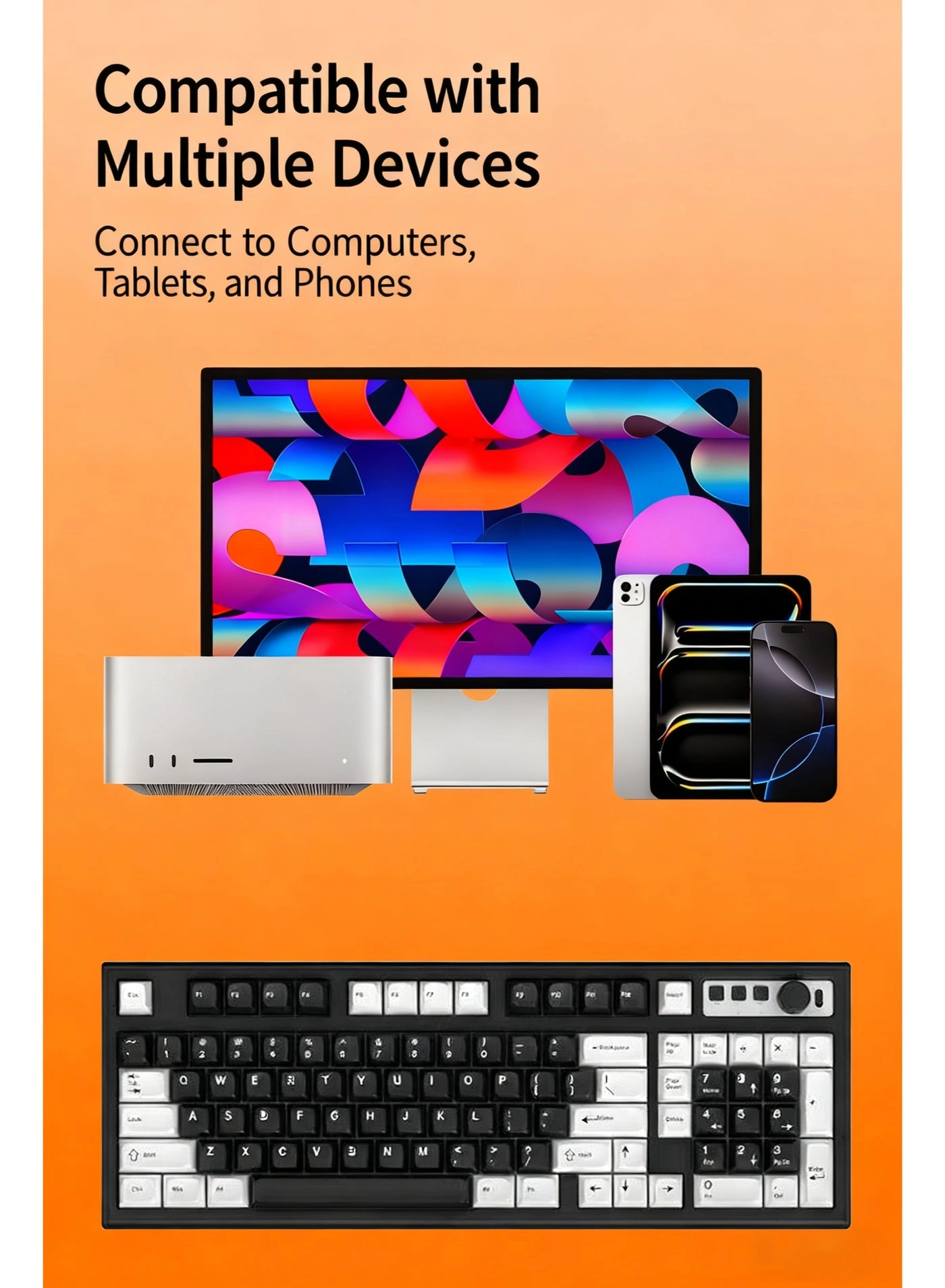 L1 Mechanical Feel Silent Keyboard - Wired/Wireless