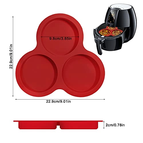 Air Fryer Egg Mold - Silicone 3 Pcs