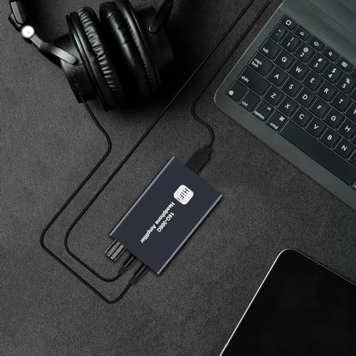 Headphone Amplifier - Two-Stage Gain Switch USB Rechargeable