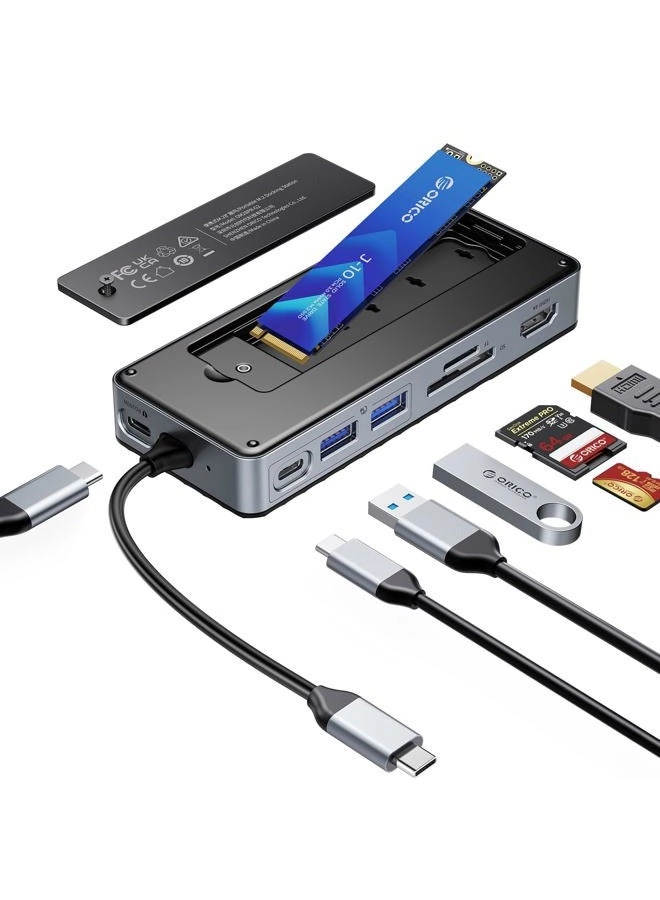 ORICO OM28P - OM28P-G2 8-in-1 10Gbps 4K@60Hz HDMI