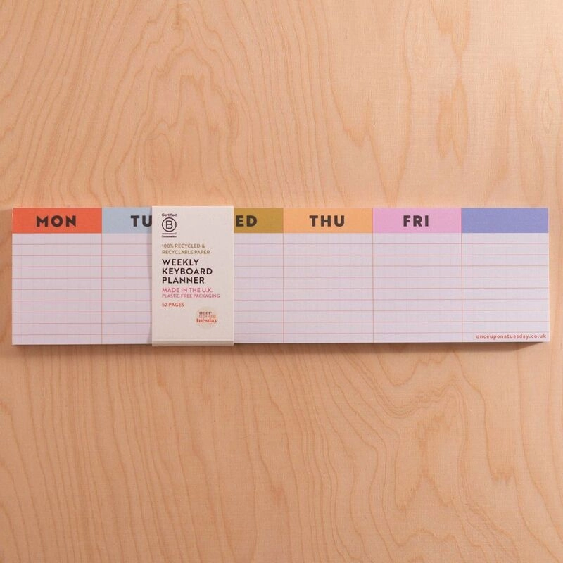 GOOD TUESDAY Colourful Grid Keyboard Pad - 30 x 7.5 cm 50 tear-away pages