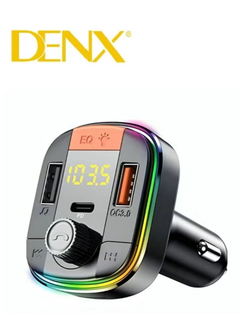 Denx Car charger and Bluetooth player - Bluetooth compatible with most smartphones